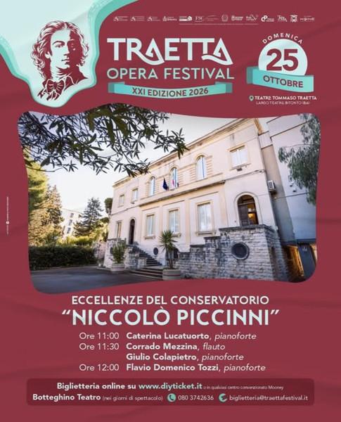 Traetta Opera Festival 2026 - Eccellenze del Conservatorio Niccolò Piccinni