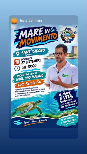 Mare in Movimento - Incontro con il Biologo Marino Dott. Sergio Fai
