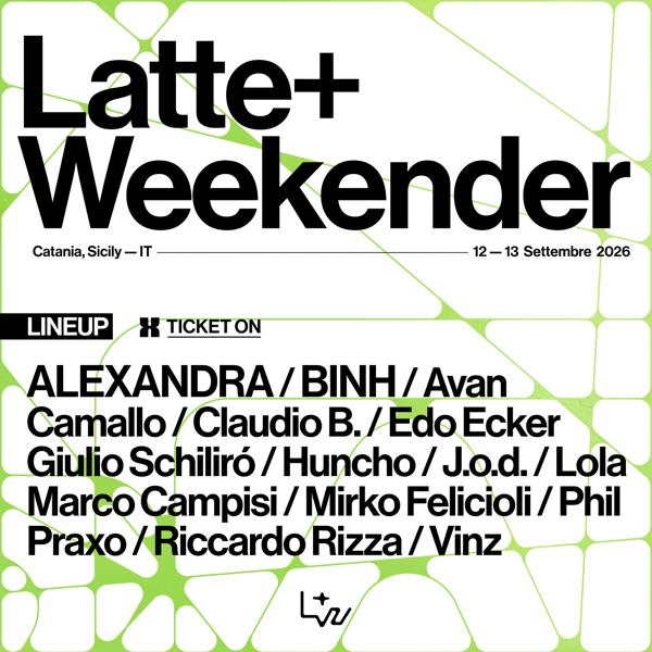 LATTE+ WEEKENDER / LONGFORM - Sunday Open Air + Indoor