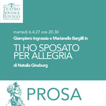 Ti ho sposato per allegria