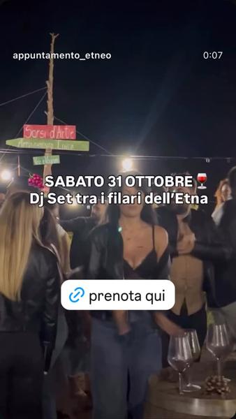 Dj Set tra i filari dell'Etna