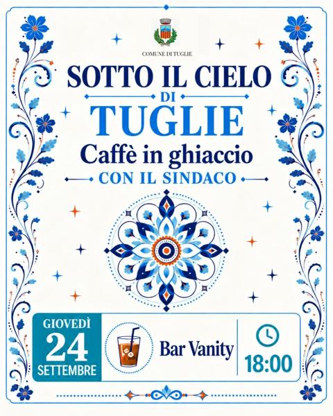 Caffè in ghiaccio con il Sindaco