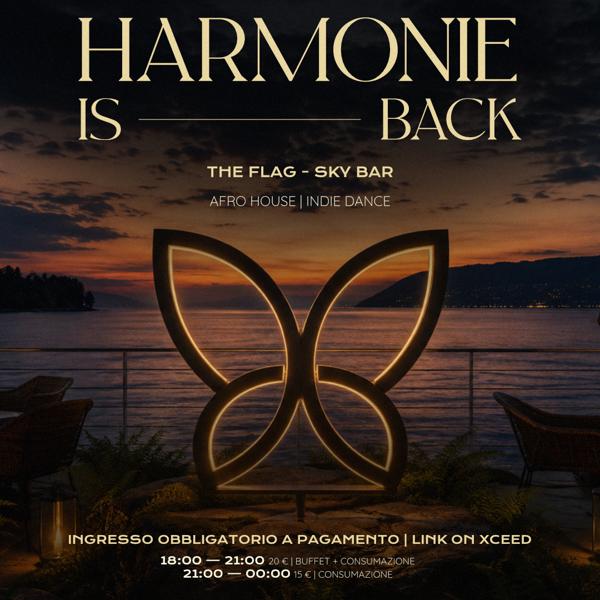 🌺HARMONIE is back | SABATO 5 SETTEMBRE🌺