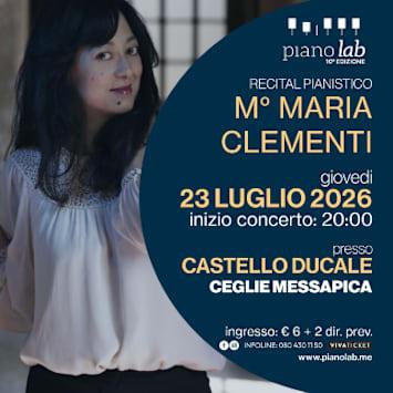 Recital Pianistico M° Maria Clementi