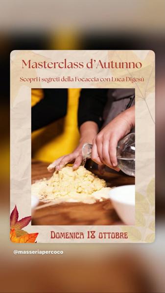 Masterclass d'Autunno - I segreti della Focaccia