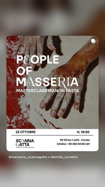 People of Masseria - Masterclass Mani in Pasta