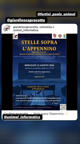 Stelle sopra l'Appennino - Notte delle Perseidi