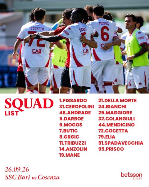 SSC Bari vs Cosenza