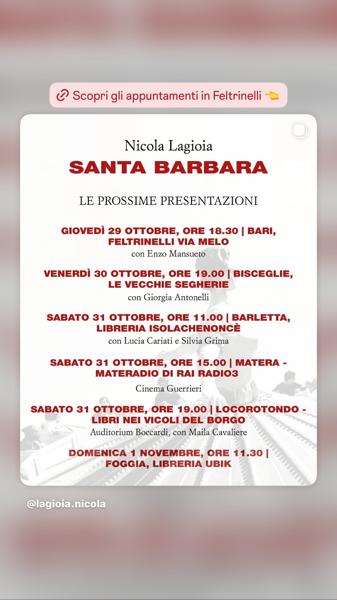 Nicola Lagioia presenta "Santa Barbara"