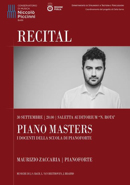 PIANO MASTERS - Recital di Maurizio Zaccaria