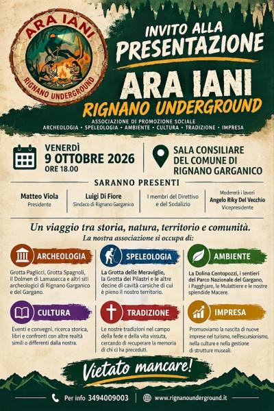Presentazione di Ara Iani - Rignano Underground
