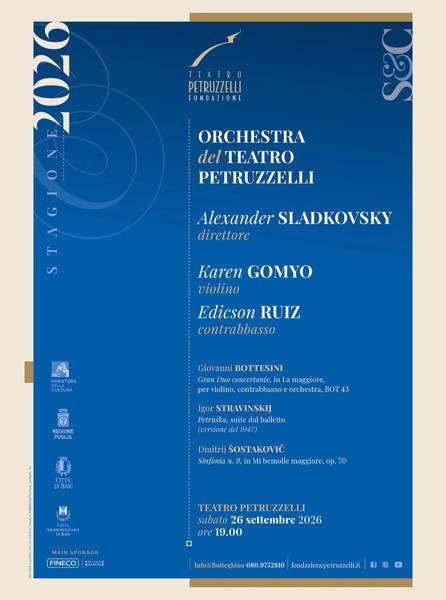 Orchestra del Teatro Petruzzelli con Alexander Sladkovsky