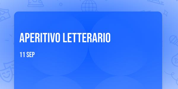 APERITIVO LETTERARIO