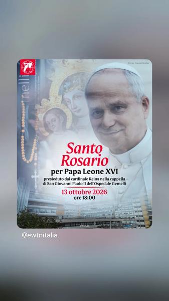 Santo Rosario per Papa Leone XVI