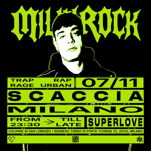 SCACCIA live djset @ MILLY ROCK MILANO