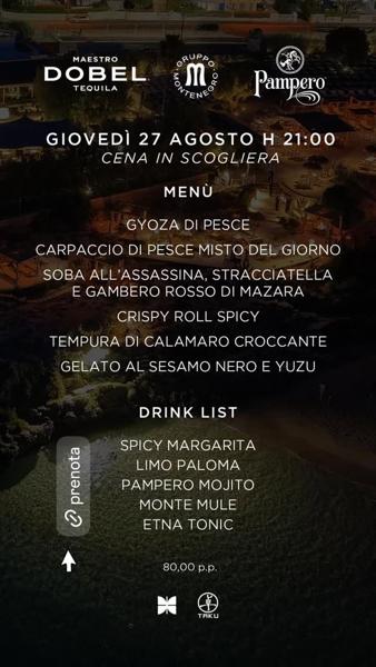 Cena in scogliera
