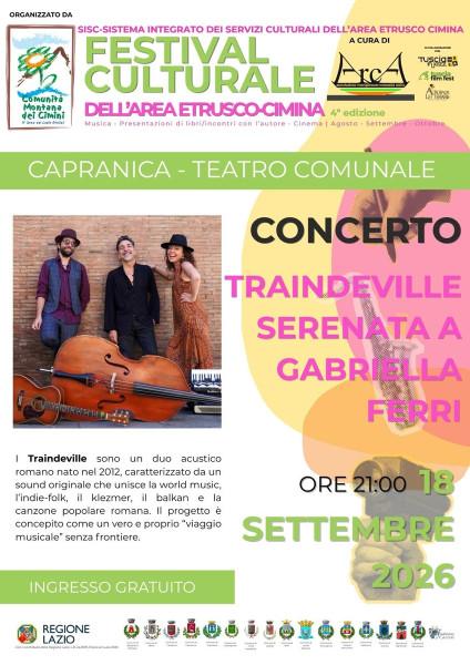 Traindeville: Serenata a Gabriella Ferri
