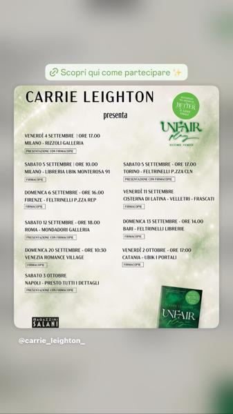 Carrie Leighton presenta