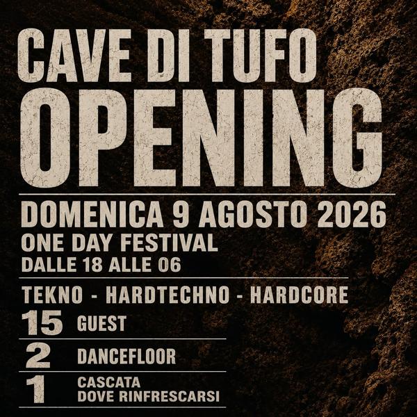 Riaprono Le CAVE DI TUFO - Day Tek