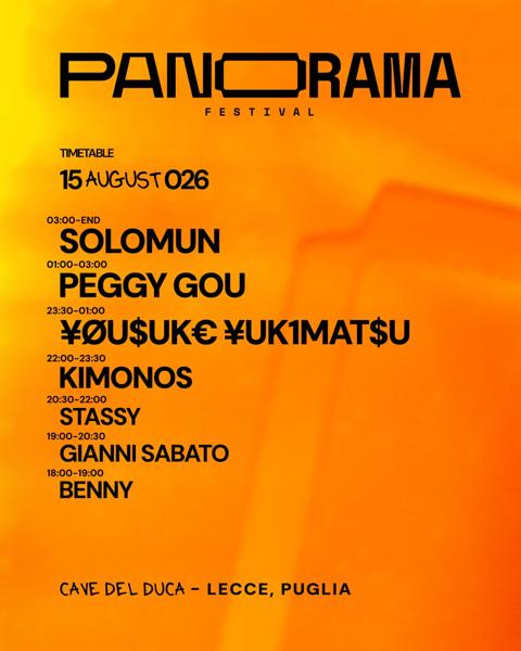 Panorama Festival 2026 - 15 August