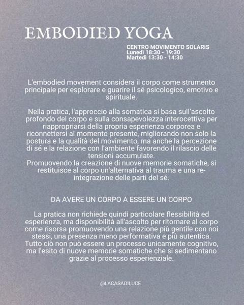 Embodied Yoga