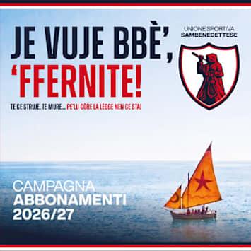 SERIE C 2026/2027 SAMB - JE VUJE BBE' - FFERNITE!