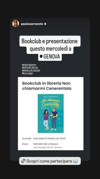 Bookclub in libreria: Non chiamarmi Cenerentola