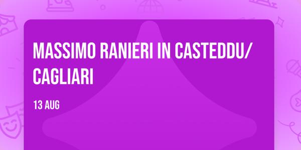 Massimo Ranieri in Casteddu/Cagliari