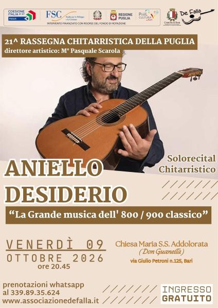 Solorecital del Chitarrista Aniello Desiderio