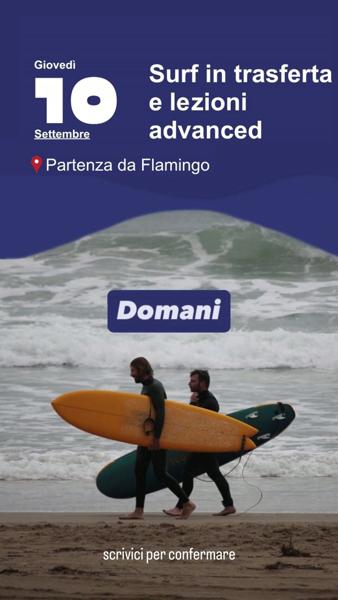 Surf in trasferta e lezioni advanced