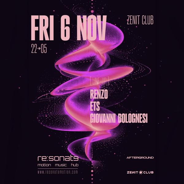 RESONATE pres. AFTERGROUND - FRIDAY 6 NOVEMBER