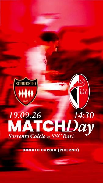 MatchDay: Sorrento Calcio vs SSC Bari