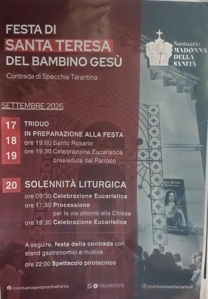 Festa di Santa Teresa del Bambino Gesù