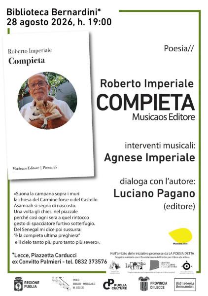 Roberto Imperiale presenta “Compieta”