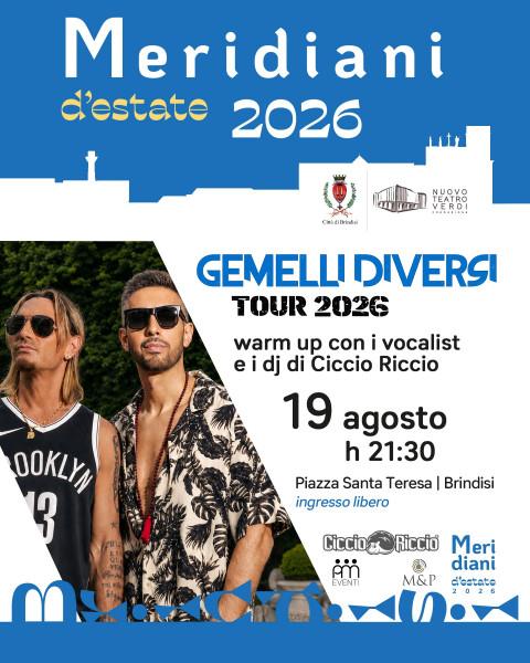 Gemelli Diversi Tour 2026