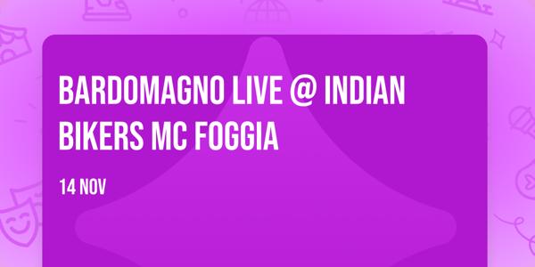 BardoMagno live @ Indian Bikers MC Foggia
