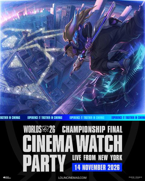 League of Legends Worlds 26 | Finals in Cinema – Cinema Watch Party