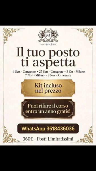 Corso Extension Ciglia One to One + Volume Russo