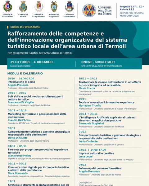 Rafforzamento delle competenze e dell’innovazione organizzativa del sistema turistico locale