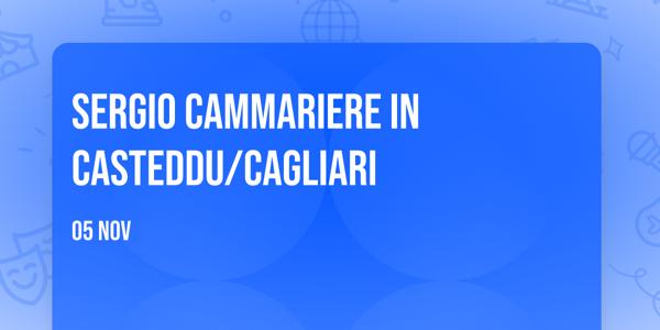 Sergio Cammariere in Casteddu/Cagliari