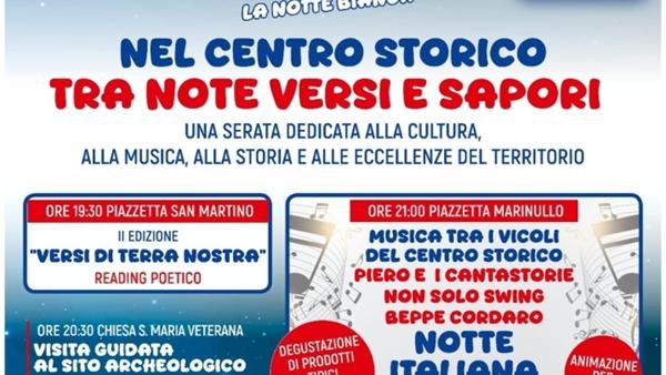 Nel centro storico tra note versi e sapori