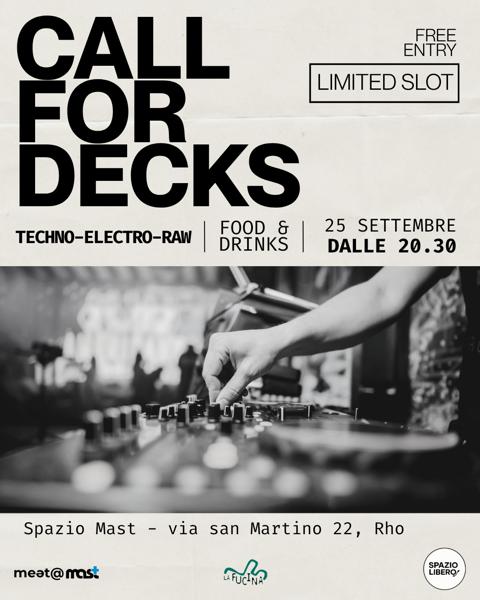 Call for Decks