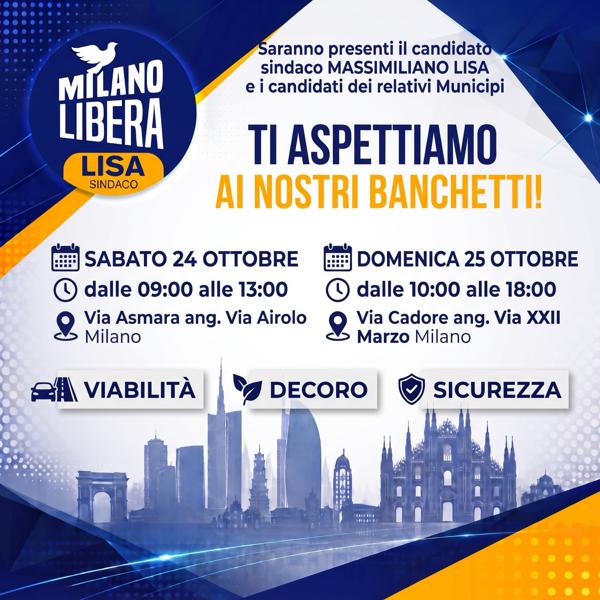 Banchetto Milano Libera – Via Cadore