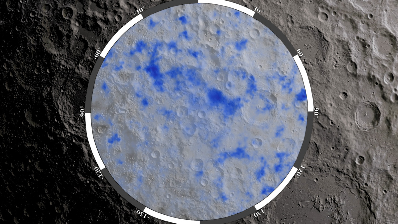 Cráteres de la Luna con hidratación