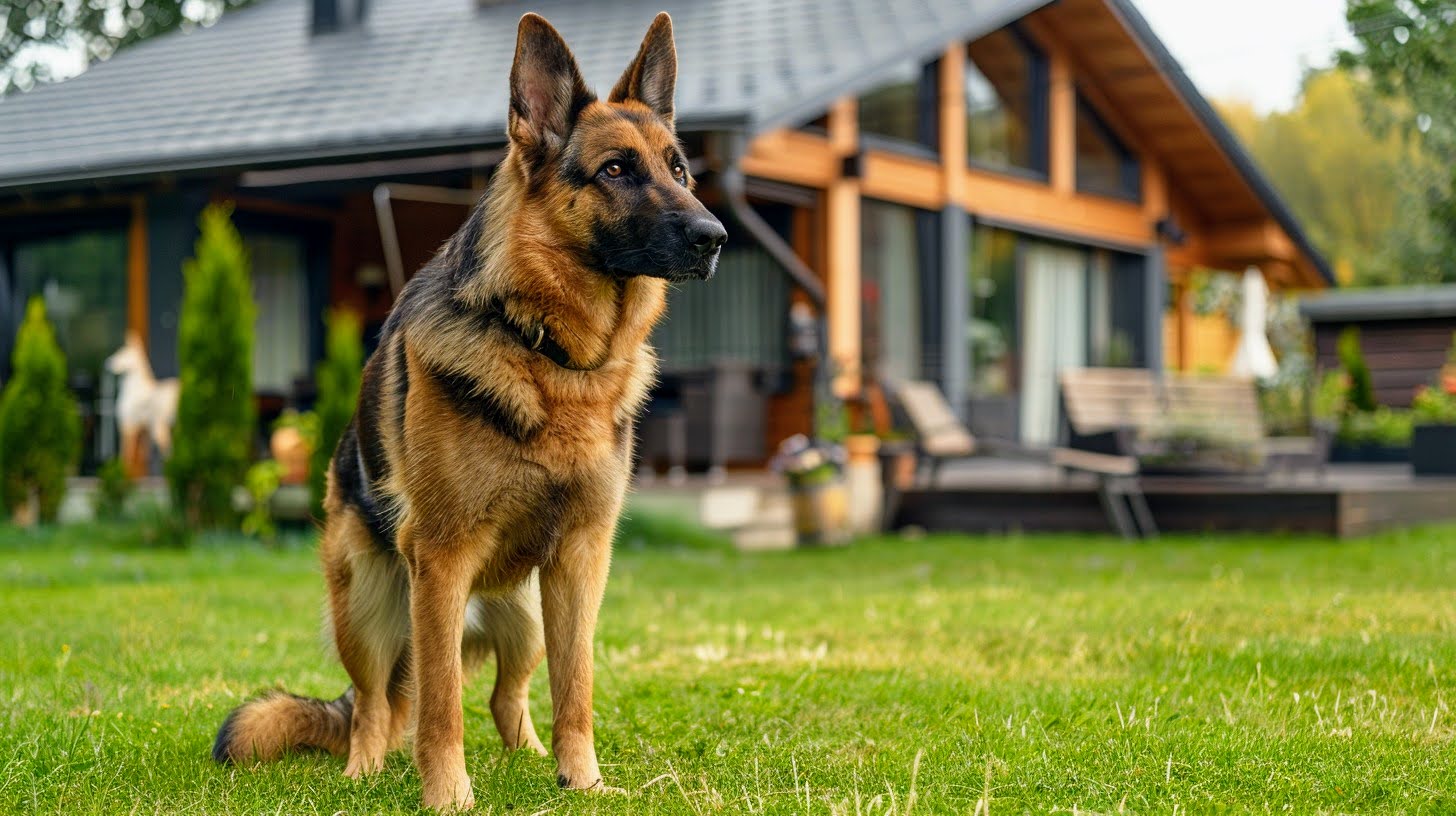 Alert German Shepherd