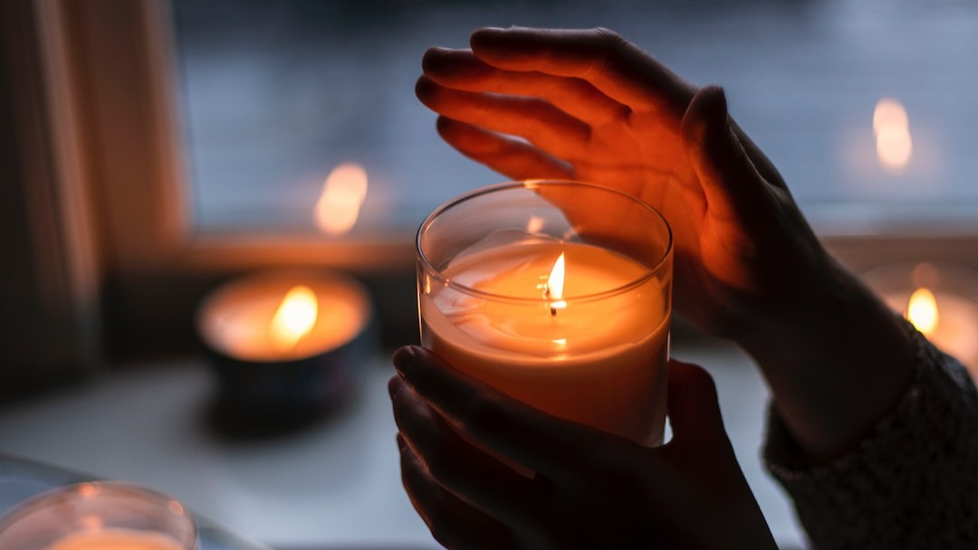 1 Reiki Candle Infused and Lit