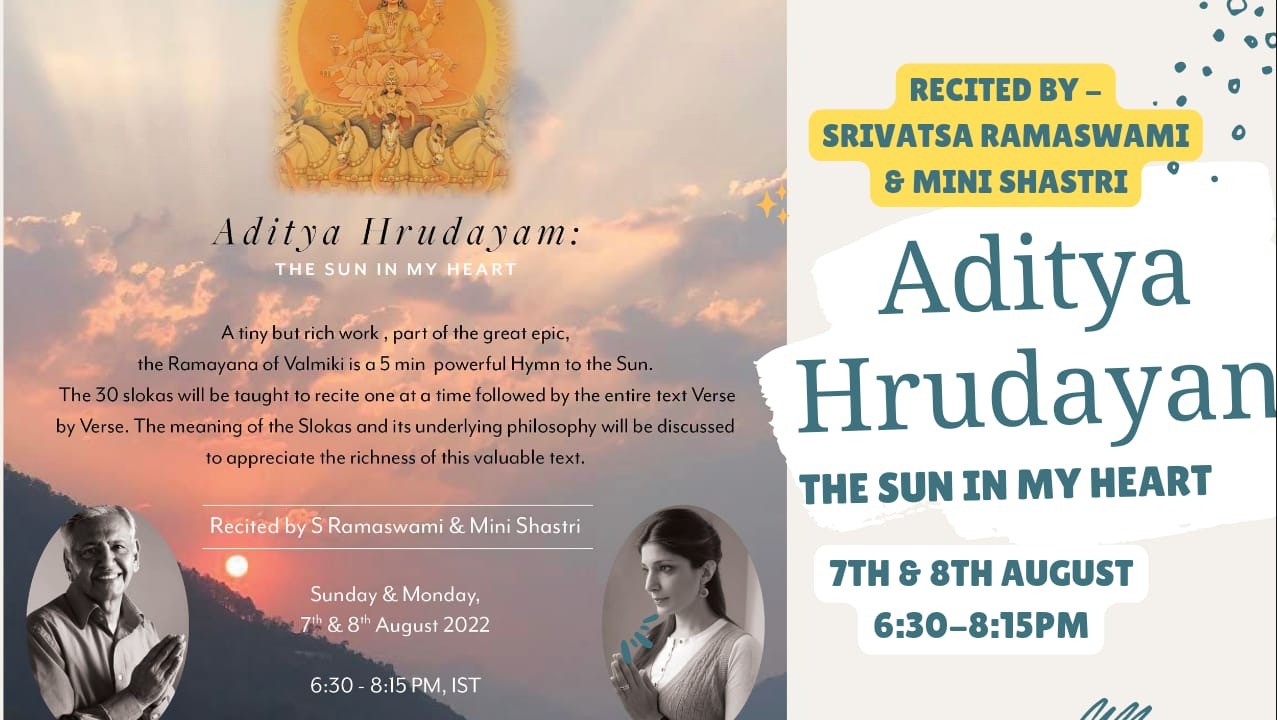ADITYA HRUDAYAM: The Sun in my Heart