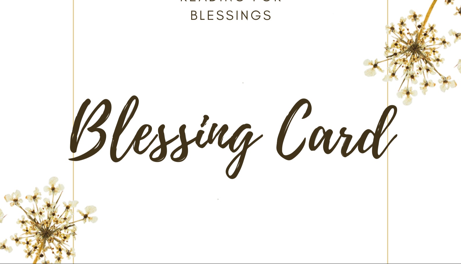 Cartomancy Reading for blessing card