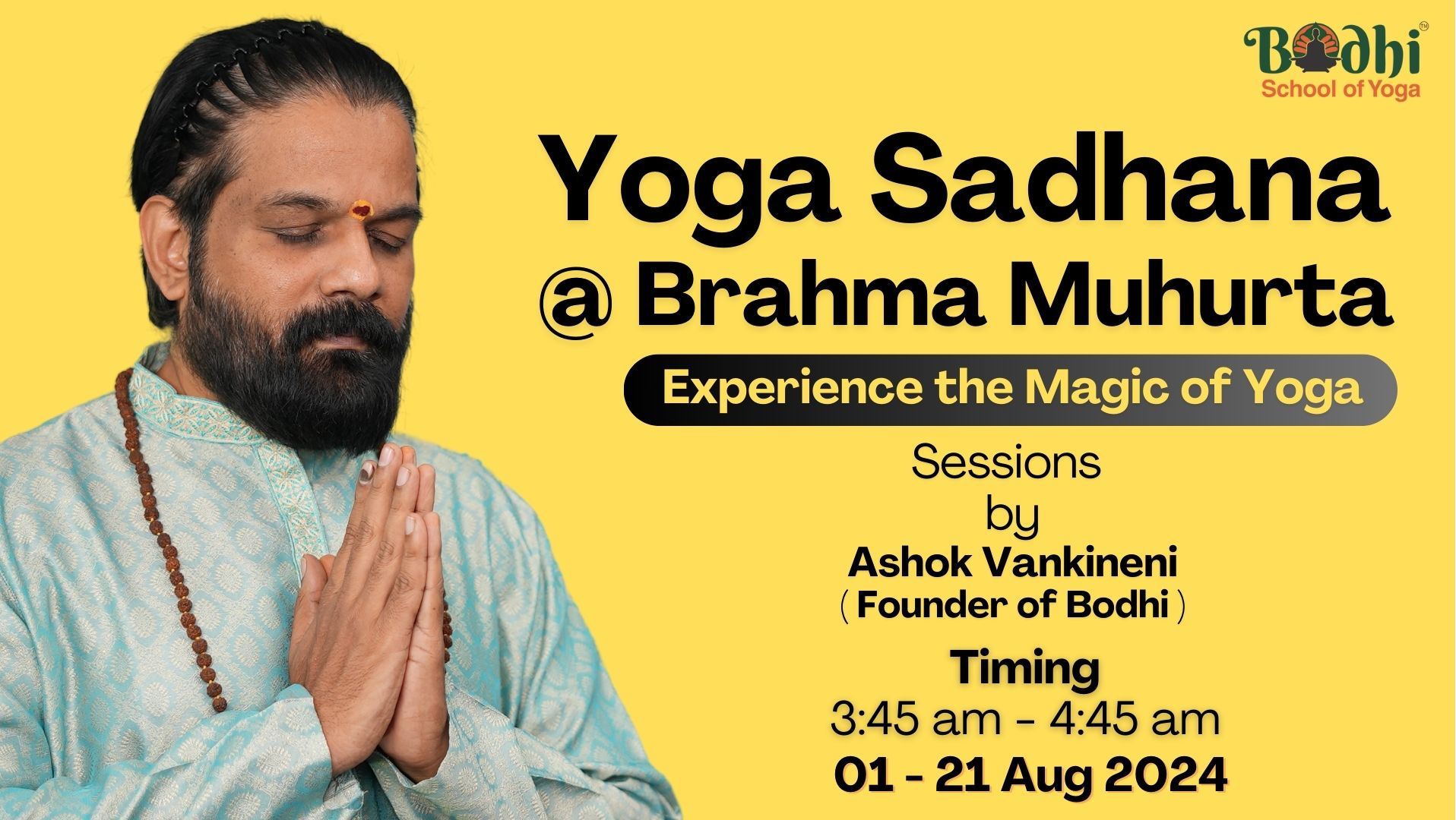 Yoga Sadhana  @ Brahma Muhurta