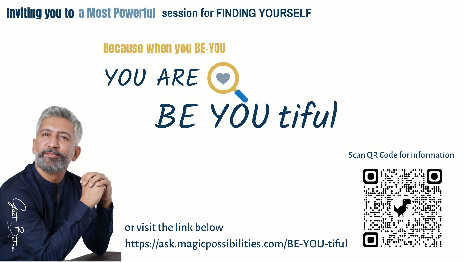 You are BE-YOU-tiful (Personal 3 Hours Self Discovery Session)